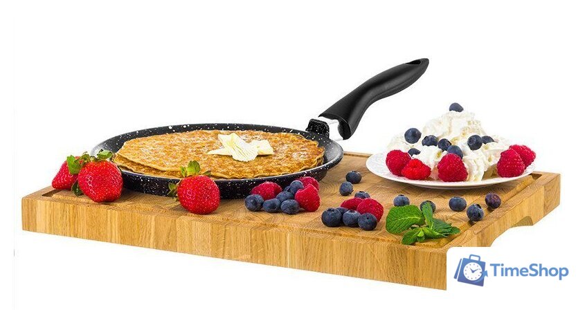 Блинная сковорода Elan Gallery Гармония вкуса 120112 (черный мрамор) - Изображение №5 — Интернет-магазин Time-Shop