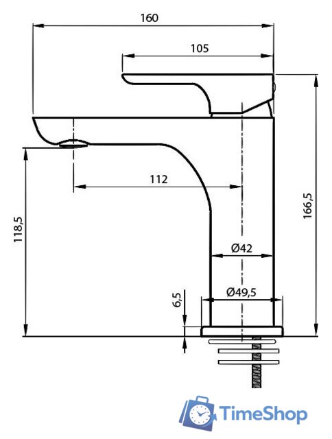 Смеситель Ahti Sipoo SB201101 - Изображение №2 — Интернет-магазин Time-Shop