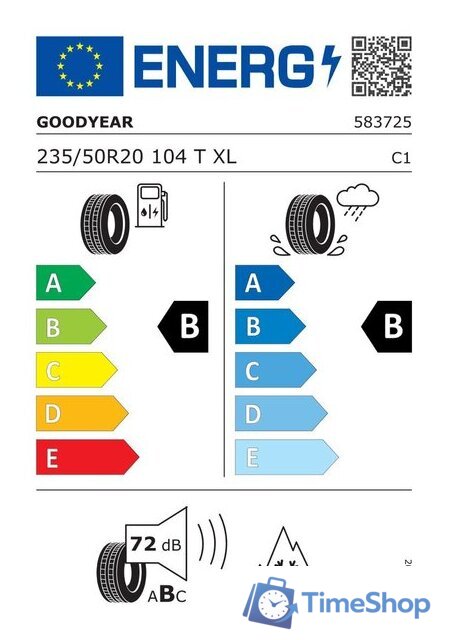 Зимние шины Goodyear UltraGrip Performance+ 255/50R21 109H - Изображение №2 — Интернет-магазин Time-Shop