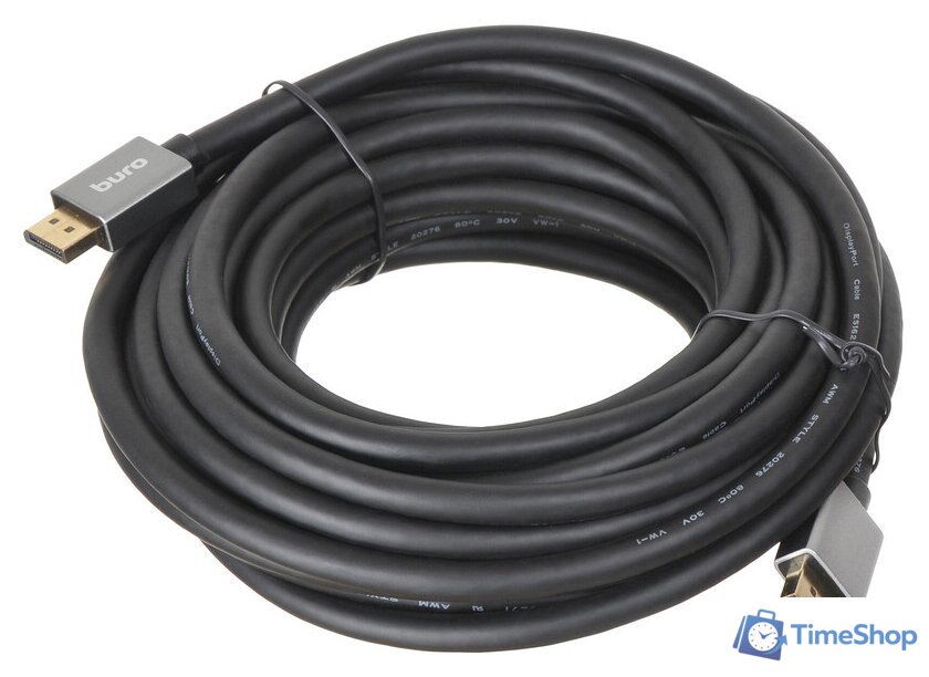 Кабель Buro BHP-DPP-1.4-10G (10 м, черный) - Изображение №1 — Интернет-магазин Time-Shop