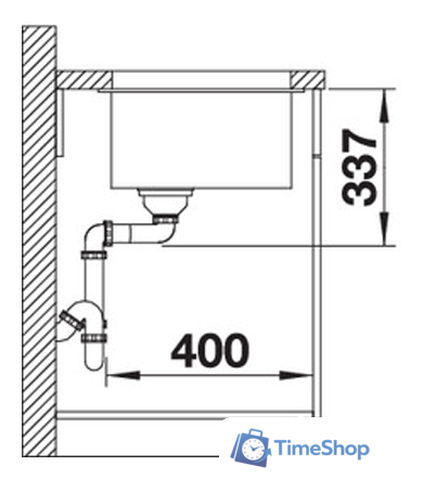 Кухонная мойка Blanco Subline 800-U 526005 (черный) - Изображение №3 — Интернет-магазин Time-Shop