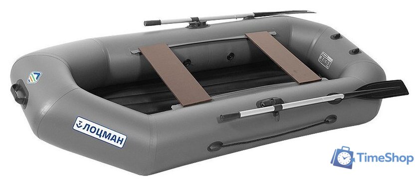 Моторно-гребная лодка Лоцман Гребная под мотор стандарт ЛС-240 ВНД (серый) - Изображение №1 — Интернет-магазин Time-Shop