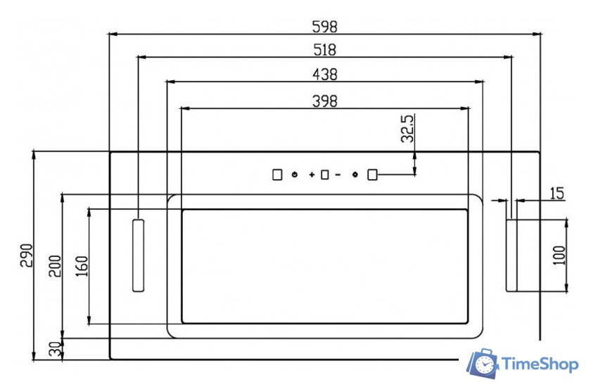 Кухонная вытяжка Schtoff Armonia 60 (белый) - Изображение №2 — Интернет-магазин Time-Shop