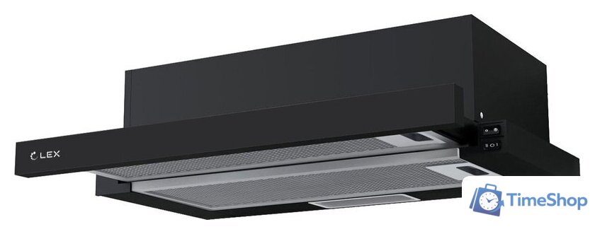 Кухонная вытяжка LEX Hide 600 Black - Изображение №1 — Интернет-магазин Time-Shop