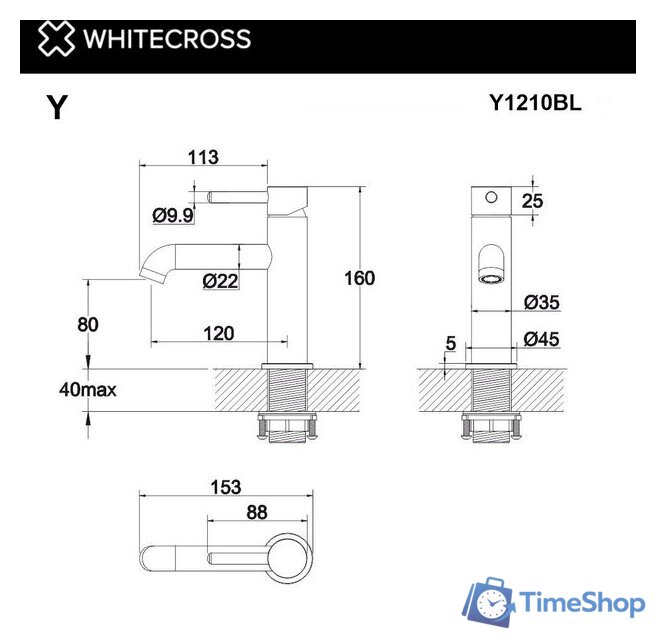 Смеситель Whitecross Y Y1210CR (хром) - Изображение №3 — Интернет-магазин Time-Shop