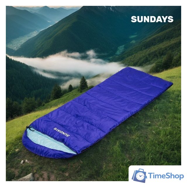 Спальный мешок Sundays ZC-SB010 (4 шт, синий) - Изображение №14 — Интернет-магазин Time-Shop