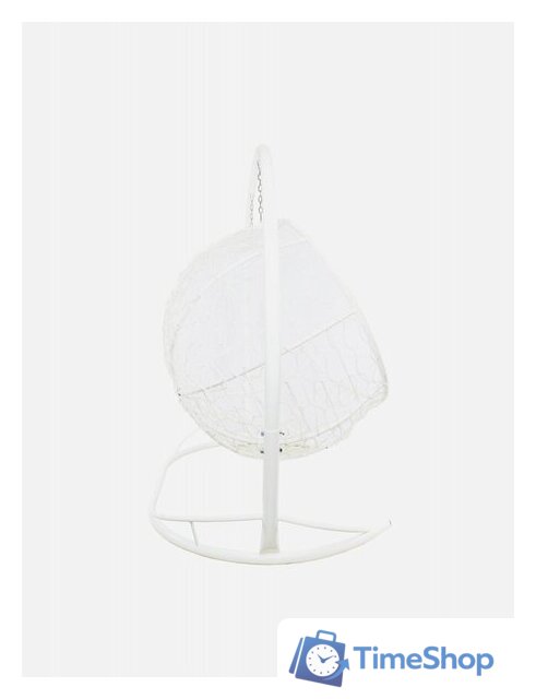 Подвесной диван M-Group Лежебока 11180109 (с белым ротангом/серая подушка) - Изображение №9 — Интернет-магазин Time-Shop