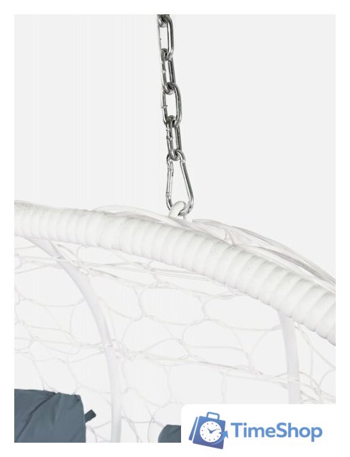 Подвесной диван M-Group Лежебока 11180109 (с белым ротангом/серая подушка) - Изображение №8 — Интернет-магазин Time-Shop