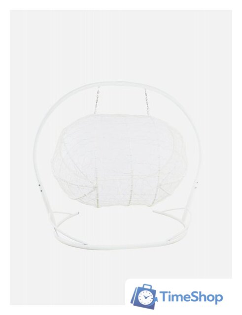 Подвесной диван M-Group Лежебока 11180109 (с белым ротангом/серая подушка) - Изображение №16 — Интернет-магазин Time-Shop