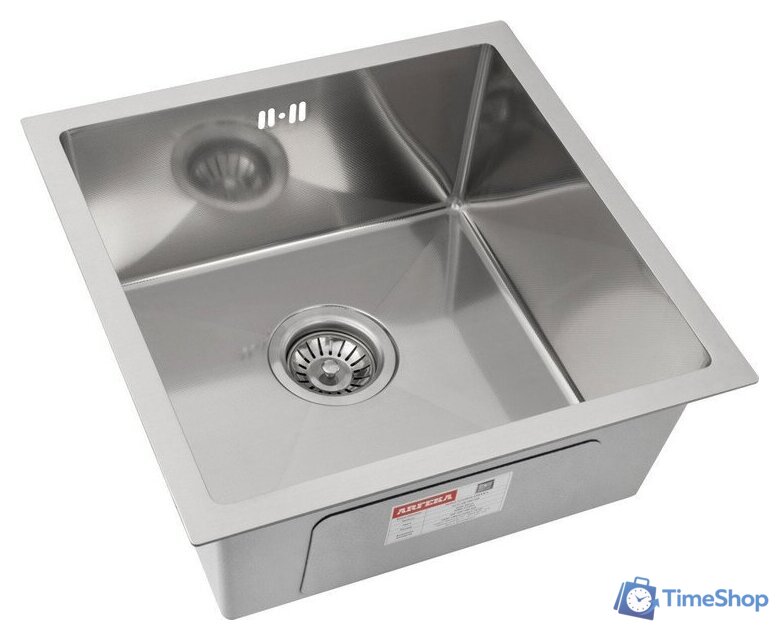 Кухонная мойка ARFEKA Eco AR Decor Millet Grains N 45x45 (сатин) - Изображение №1 — Интернет-магазин Time-Shop