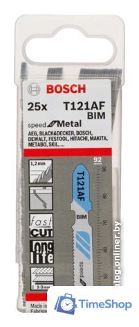 Набор пильных полотен Bosch T121AF 2608636700 (25 шт) - Изображение №1 — Интернет-магазин Time-Shop