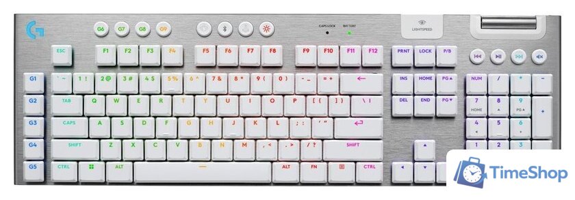 Клавиатура Logitech G915 X Lightspeed GL Tactile 920-012690 (белый, нет кириллицы) - Изображение №1 — Интернет-магазин Time-Shop