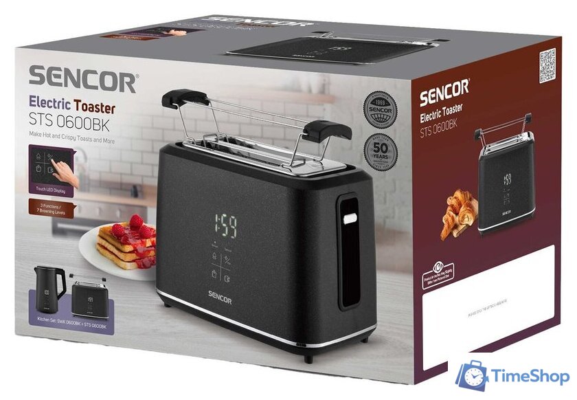 Тостер Sencor STS 0600BK - Изображение №13 — Интернет-магазин Time-Shop