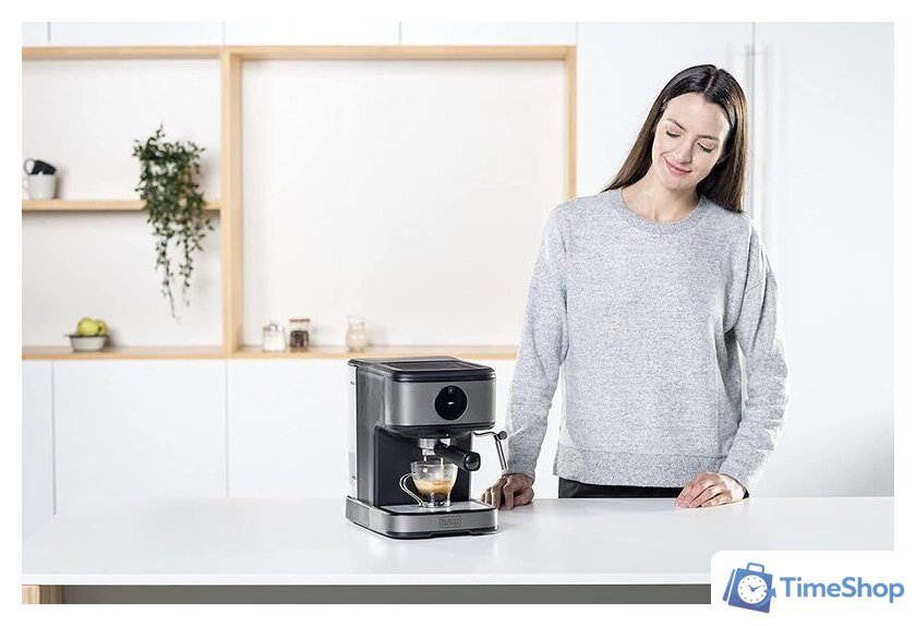 Рожковая кофеварка Black & Decker BXCO850E - Изображение №4 — Интернет-магазин Time-Shop