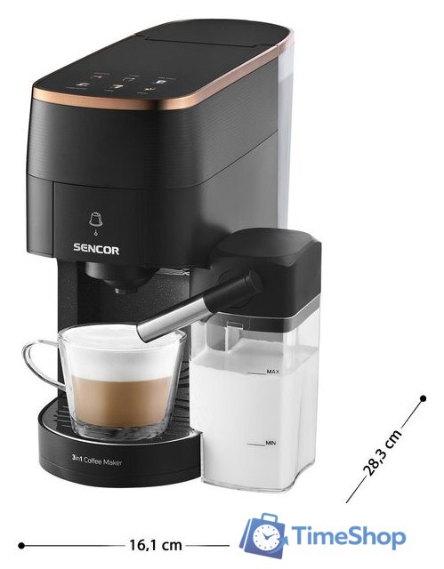 Капсульная кофеварка Sencor SCC 3000BK - Изображение №6 — Интернет-магазин Time-Shop