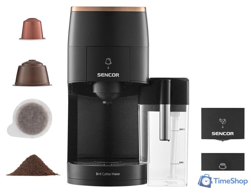 Капсульная кофеварка Sencor SCC 3000BK - Изображение №9 — Интернет-магазин Time-Shop