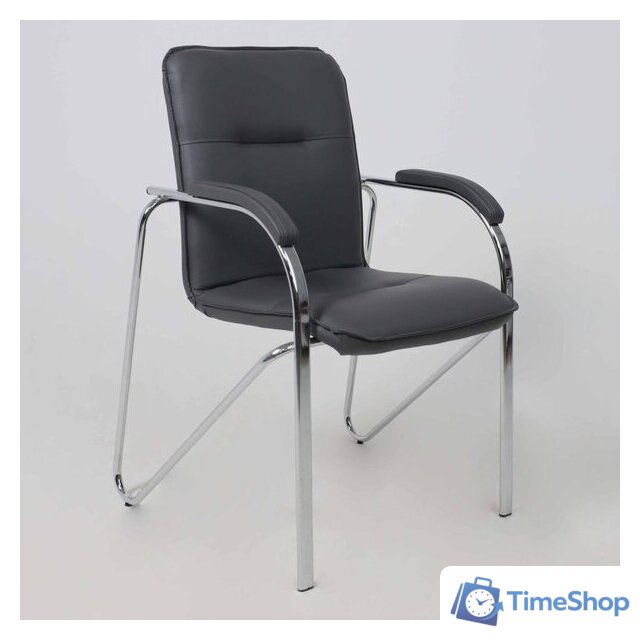 Офисный стул AksHome Samba Aks-1 (Pegasso темно-серый/подлокотники мягкие) - Изображение №2 — Интернет-магазин Time-Shop