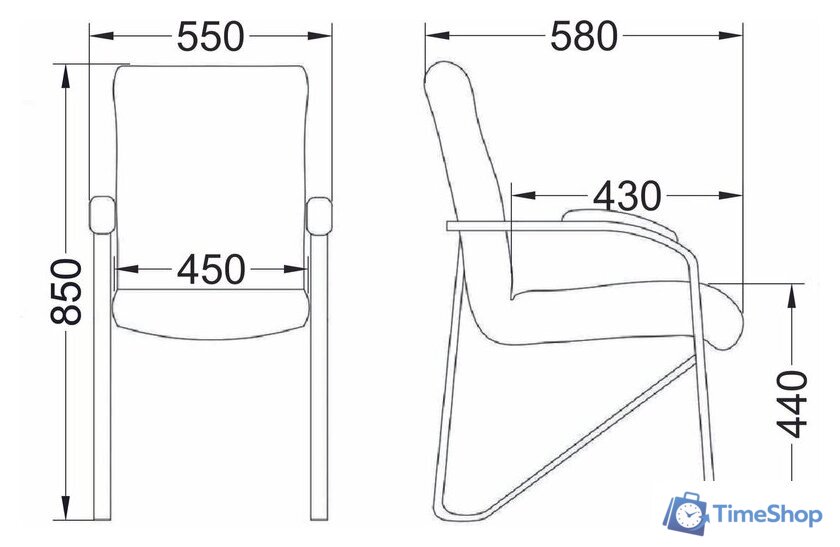 Офисный стул AksHome Samba Aks-1 (Pegasso темно-серый/подлокотники мягкие) - Изображение №17 — Интернет-магазин Time-Shop