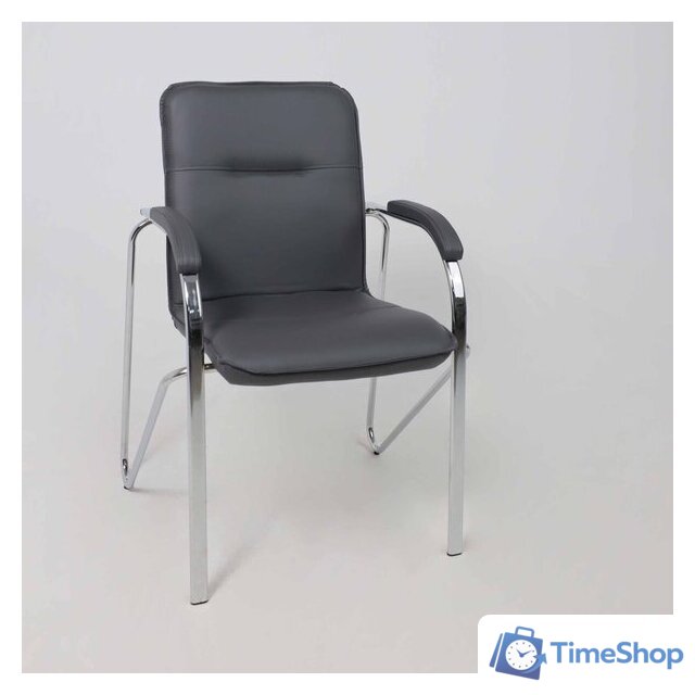 Офисный стул AksHome Samba Aks-1 (Pegasso темно-серый/подлокотники мягкие) - Изображение №5 — Интернет-магазин Time-Shop