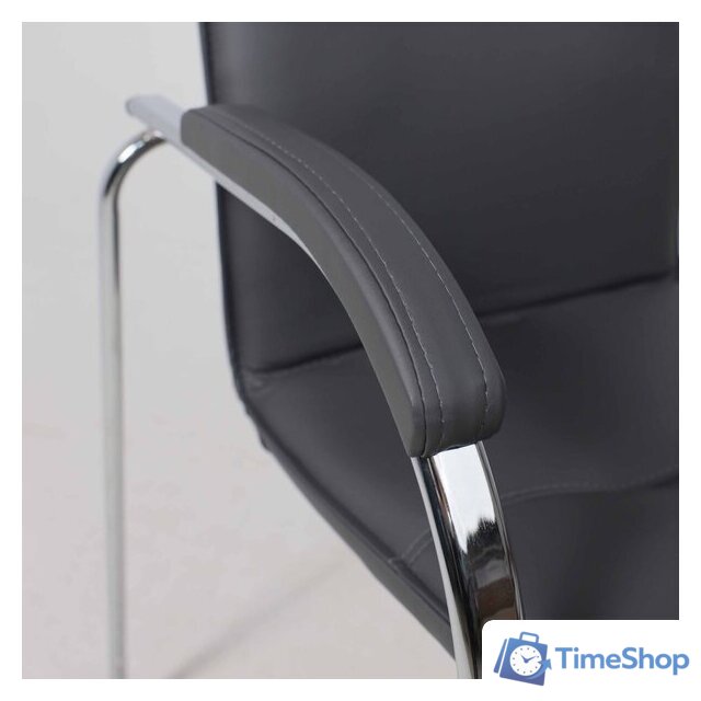 Офисный стул AksHome Samba Aks-1 (Pegasso темно-серый/подлокотники мягкие) - Изображение №11 — Интернет-магазин Time-Shop