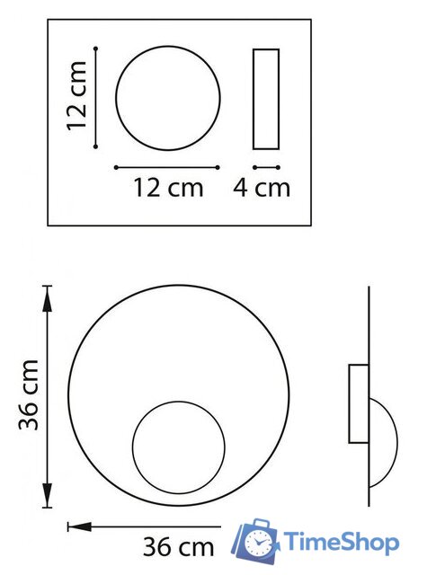 Бра Lightstar Emisfero 737237 - Изображение №6 — Интернет-магазин Time-Shop