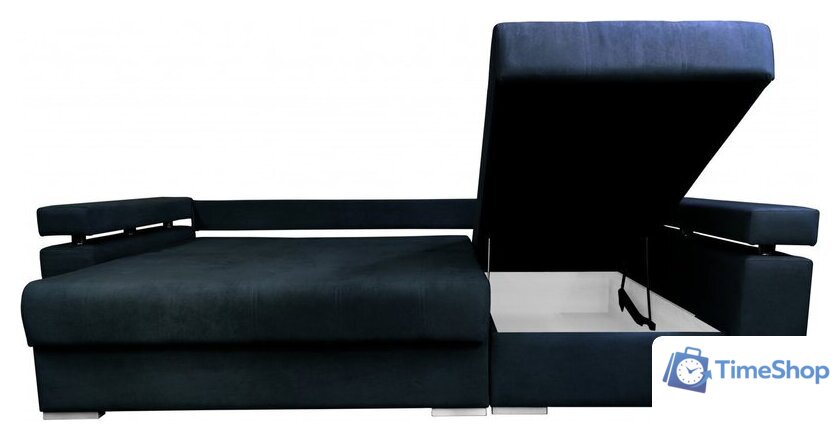 Угловой диван Bobrovmebel Мадрид правый (микровелюр симпл 54 серый) - Изображение №2 — Интернет-магазин Time-Shop