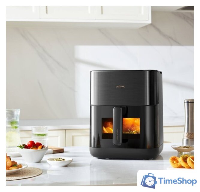 Аэрогриль (аэрофритюрница) Mova AeroChef FD10s Pro (черный) - Изображение №3 — Интернет-магазин Time-Shop