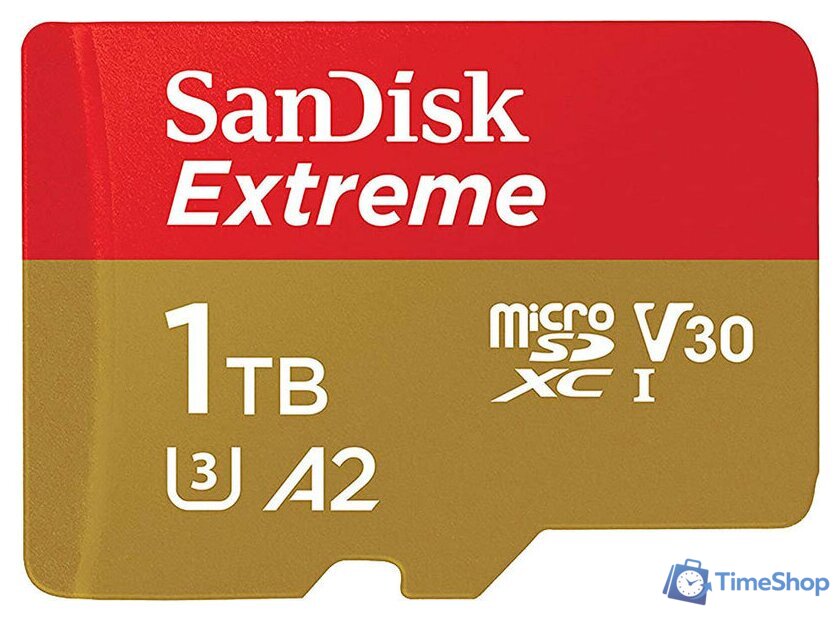 Карта памяти SanDisk Extreme microSDXC SDSQXAV-1T00-GN6MN 1TB - Изображение №1 — Интернет-магазин Time-Shop