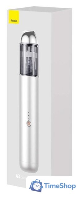 Автомобильный пылесос Baseus A3 Car Vacuum Cleaner (серебристый) - Изображение №5 — Интернет-магазин Time-Shop