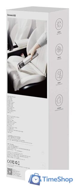 Автомобильный пылесос Baseus A3 Car Vacuum Cleaner (серебристый) - Изображение №9 — Интернет-магазин Time-Shop