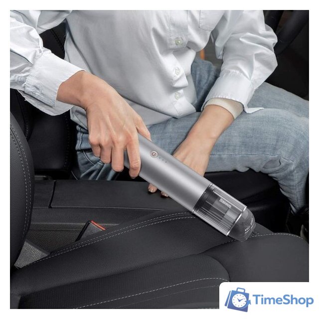 Автомобильный пылесос Baseus A3 Car Vacuum Cleaner (серебристый) - Изображение №6 — Интернет-магазин Time-Shop
