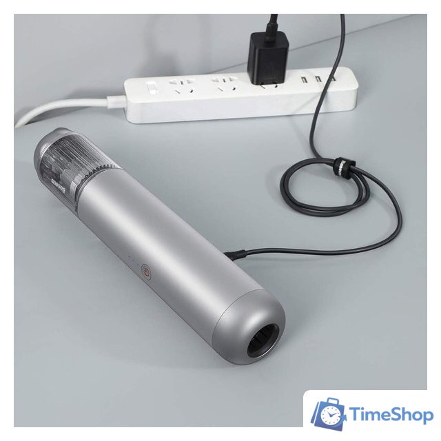 Автомобильный пылесос Baseus A3 Car Vacuum Cleaner (серебристый) - Изображение №8 — Интернет-магазин Time-Shop