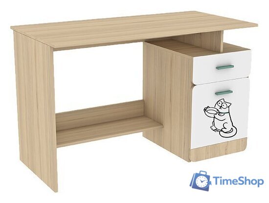 Стол Аквилон Кот №17 (туя светлая/белый) - Изображение №1 — Интернет-магазин Time-Shop