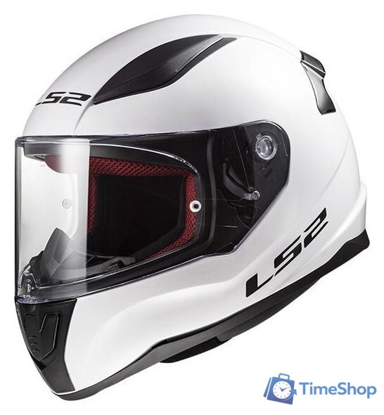 Мотошлем LS2 FF353 Rapid Kid mini Single Mono (M, белый) - Изображение №5 — Интернет-магазин Time-Shop