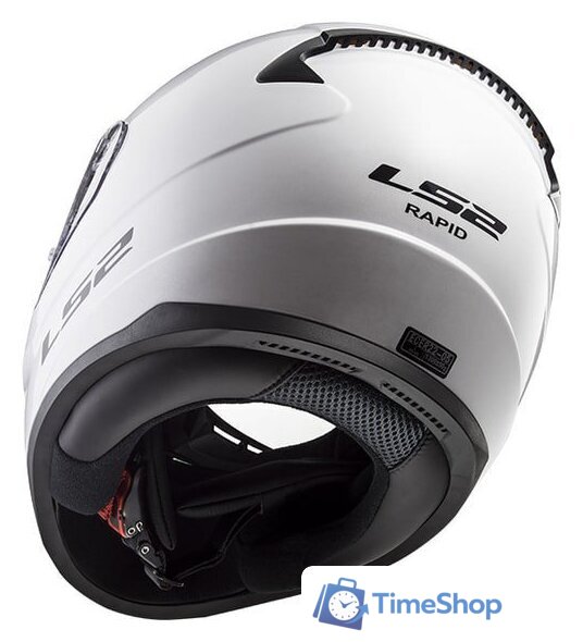 Мотошлем LS2 FF353 Rapid Kid mini Single Mono (M, белый) - Изображение №11 — Интернет-магазин Time-Shop