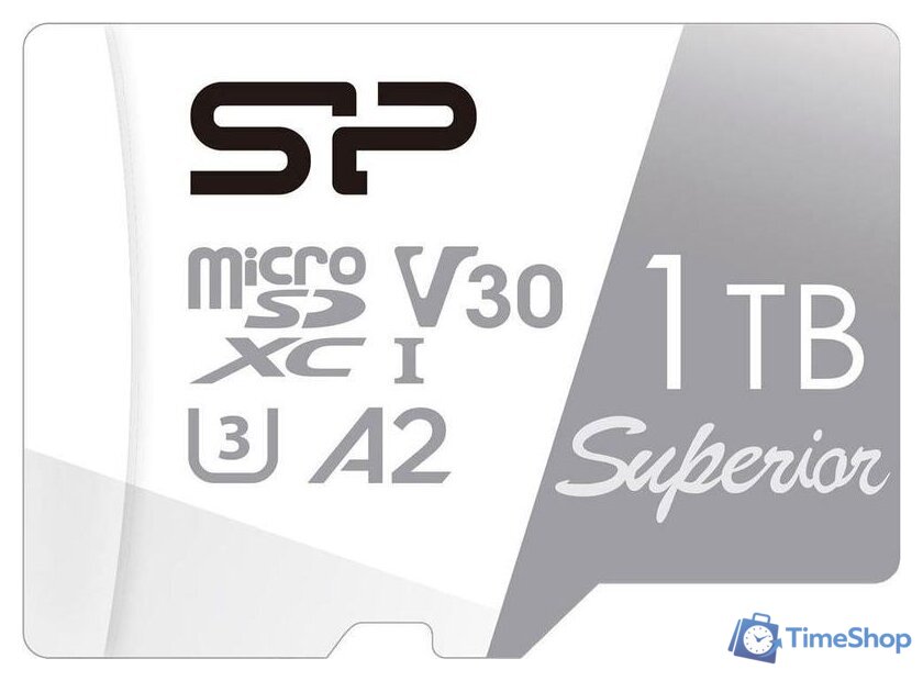 Карта памяти Silicon-Power Superior microSDXC SP001TBSTXDA2V20SP 1TB (с адаптером) - Изображение №2 — Интернет-магазин Time-Shop