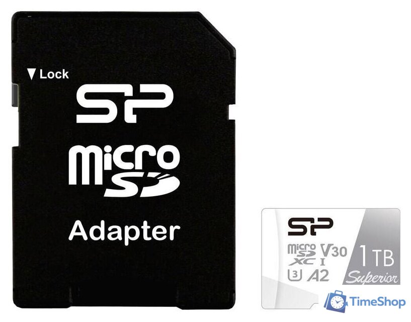 Карта памяти Silicon-Power Superior microSDXC SP001TBSTXDA2V20SP 1TB (с адаптером) - Изображение №1 — Интернет-магазин Time-Shop