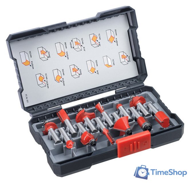 Набор фрез KWB 49757295 (12 шт) - Изображение №1 — Интернет-магазин Time-Shop