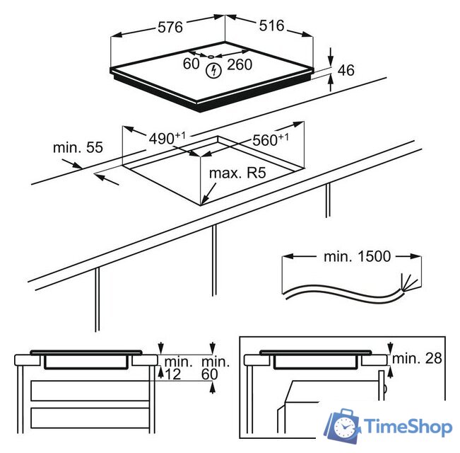 Варочная панель Electrolux EIV6340X - Изображение №11 — Интернет-магазин Time-Shop
