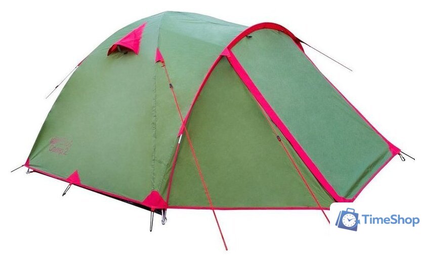 Треккинговая палатка Tramp Lite Camp 2 (зеленый) - Изображение №2 — Интернет-магазин Time-Shop