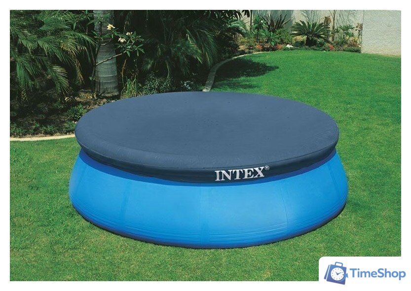 Тент Intex Тент-чехол для бассейнов Easy Set 396 см (выступ 30 см) 28026 - Изображение №2 — Интернет-магазин Time-Shop