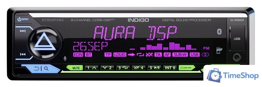 USB-магнитола Aura Indigo-879DSP MkII Hi-Power - Изображение №1 — Интернет-магазин Time-Shop