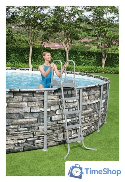 Каркасный бассейн Bestway Power Steel Камень 56889 (671x132) - Изображение №8 — Интернет-магазин Time-Shop