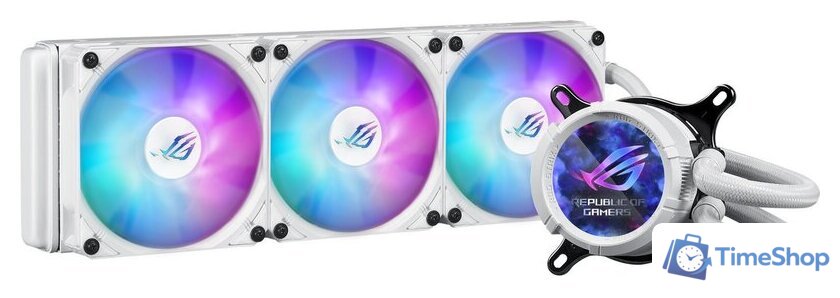 Система жидкостного охлаждения для процессора ASUS ROG Strix LC III 360 ARGB LCD White Edition - Изображение №1 — Интернет-магазин Time-Shop