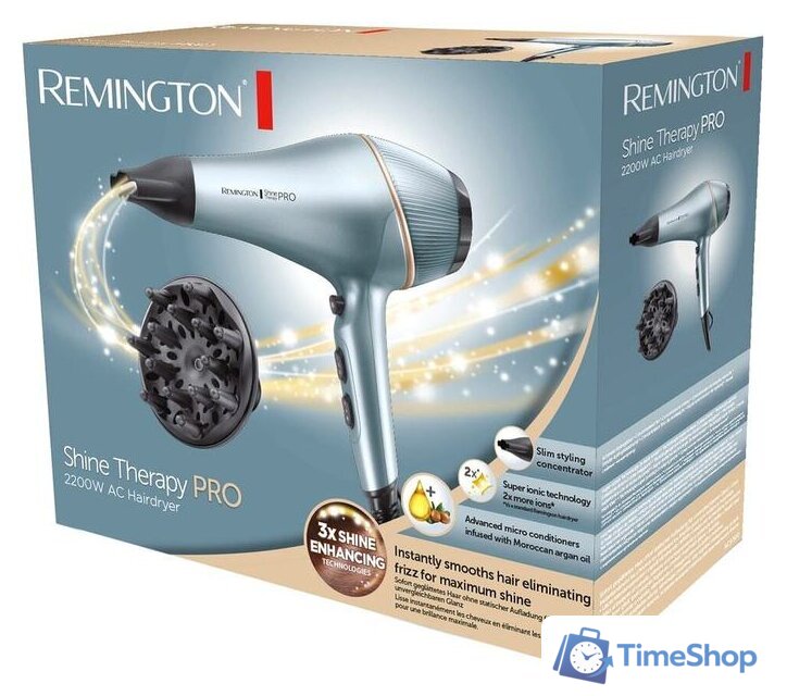 Фен Remington Shine Therapy PRO AC9300 - Изображение №9 — Интернет-магазин Time-Shop