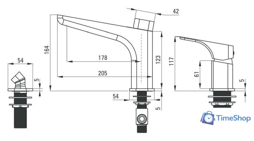 Смеситель Deante Hiacynt BQH N13M - Изображение №2 — Интернет-магазин Time-Shop