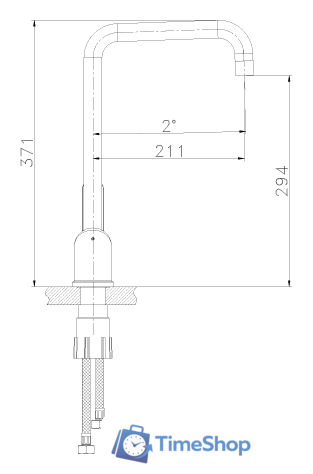 Смеситель Lemark EXPERT LM5073S - Изображение №2 — Интернет-магазин Time-Shop
