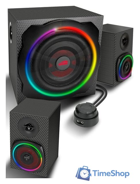Акустика SPEEDLINK Gravity Carbon RGB 2.1 - Изображение №2 — Интернет-магазин Time-Shop