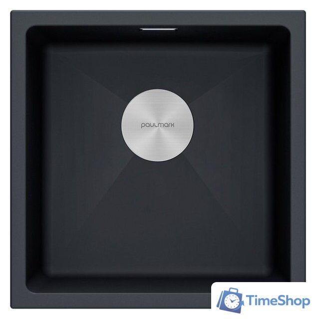 Кухонная мойка Paulmark IT-Granit Lumi 45 Uni LU45-AN (черный/антрацит) - Изображение №1 — Интернет-магазин Time-Shop