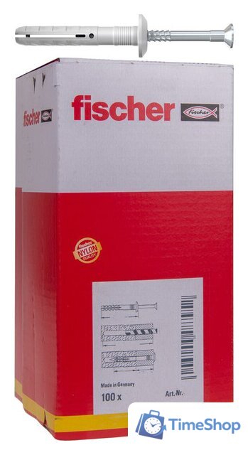 Дюбель-гвоздь Fischer N 8 x 40/1 P 514870 (100 шт) - Изображение №1 — Интернет-магазин Time-Shop